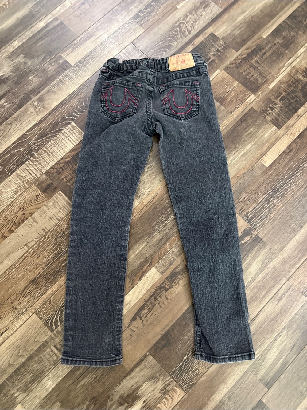 True‎ Religion Kids Black Jeans with Red Back Stitching